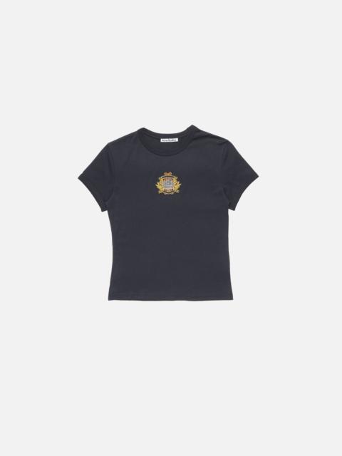 Acne Studios Crest logo t-shirt - Dark Blue