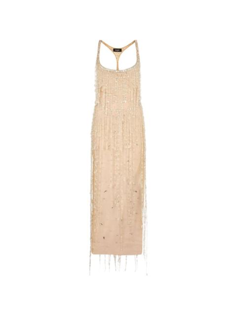 DSQUARED2 crystal-embellishment maxi dress