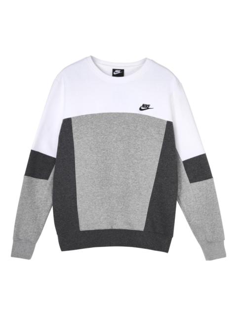 Nike 나이키 MENS Sportswear 접합 승무원 목 스포츠 화이트 CZ9967-100