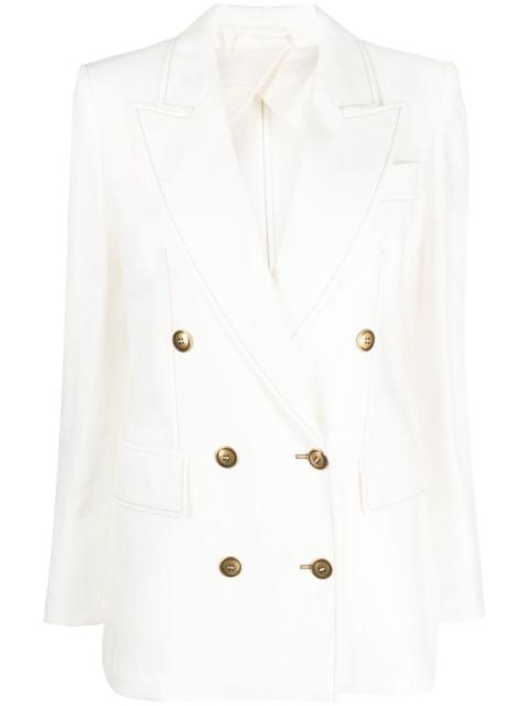 Max Mara double-breasted button blazer