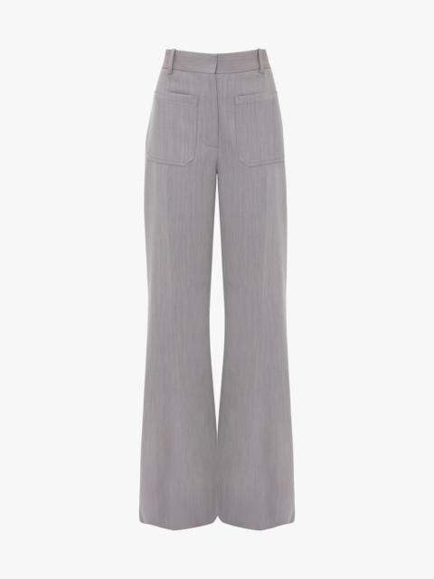 【税関/送料込】VICTORIA BECKHAM ★ 「アリナ」パンツ Victoria Beckham Alina Tailored Trouser In Seaweed | REVERSIBLE