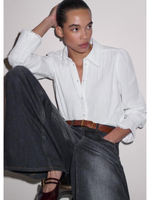 ME+EM Lace Trim Blouse