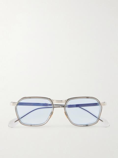 JACQUES MARIE MAGE Beckett D-Frame Titanium and Acetate Sunglasses