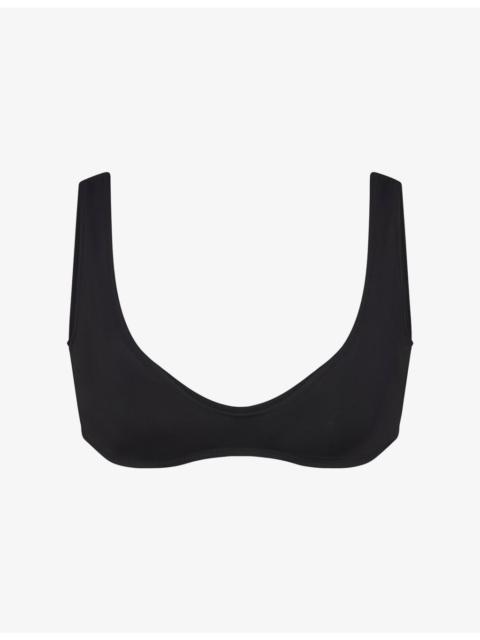 SKIMS Signature Swim Plunge Bikini Top