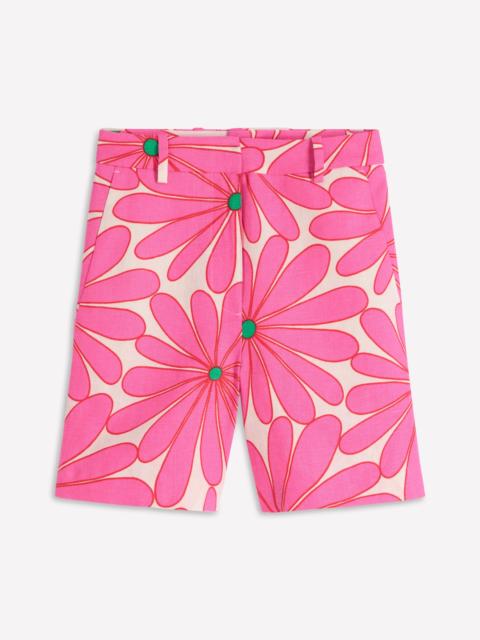 BODEN Belgravia Linen Shorts-Pink, Daisy Blossom