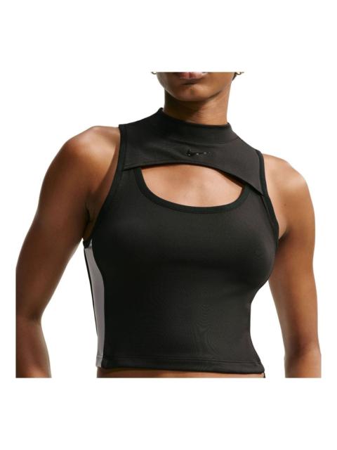 Nike (WMNS) Nike x Naomi Osaka Tight Mod-Cropped Tank Top 'Black White' IO5807-010