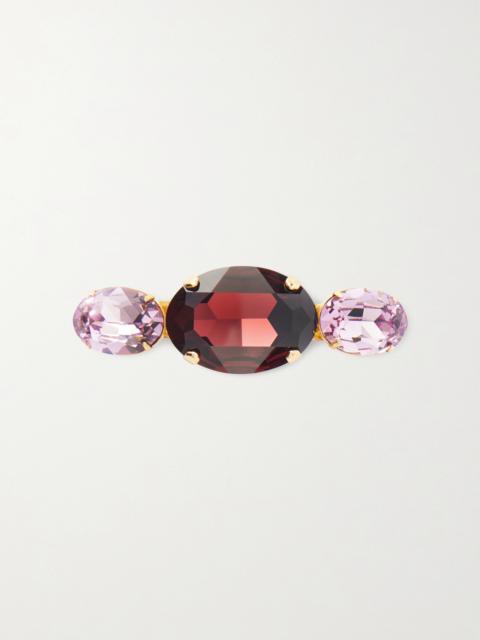 Jennifer Behr Adrienne Gold-tone Crystal Hair Clip