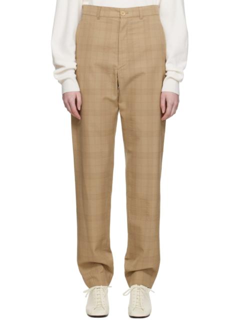 Lemaire Brown Loose Suit Trousers