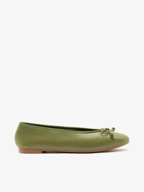 Larroudé Pavlova Ballet Flat Seaweed Leather