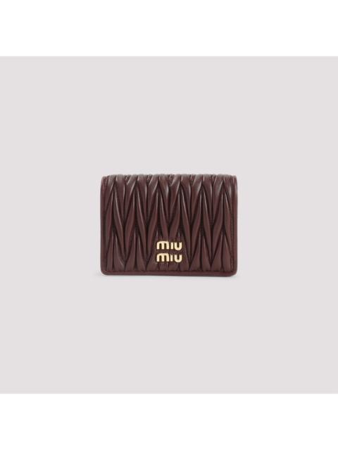 Miu Miu Miu Miu Lamb Leather Wallet