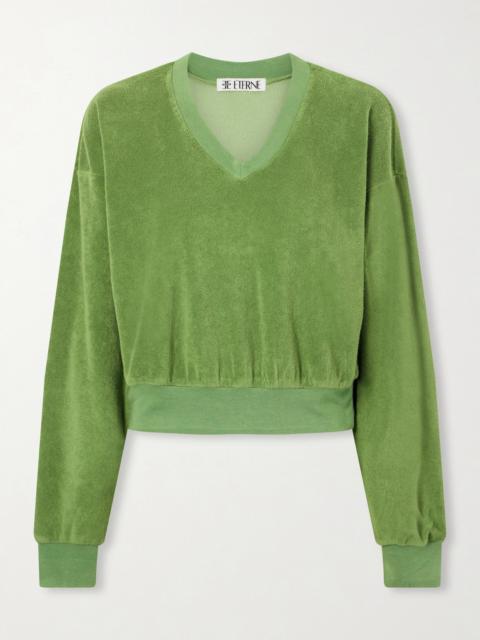 ÉTERNE Cotton-blend Terry Sweatshirt