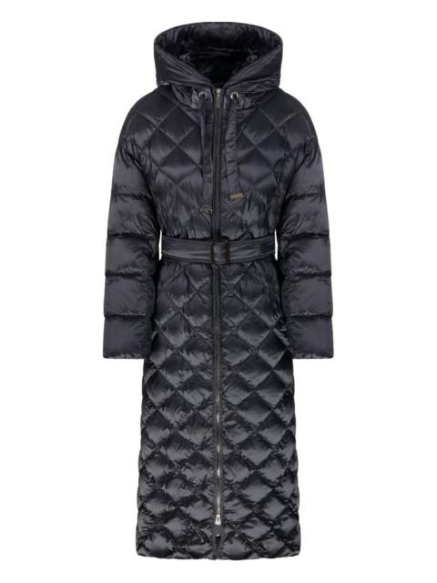 Max Mara quilted belted coat