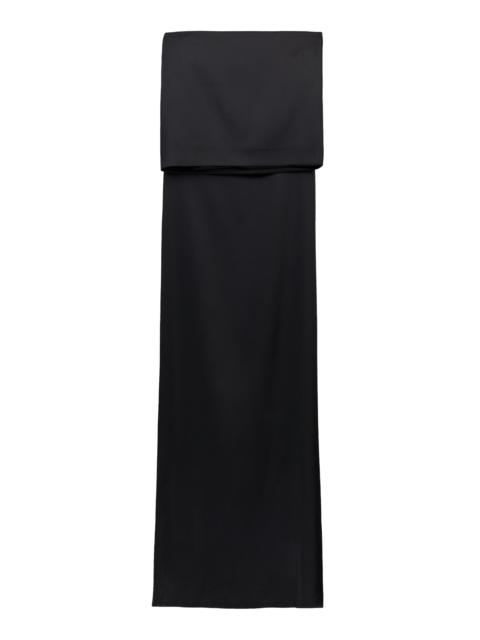 THE NEW ARRIVALS ILKYAZ OZEL Exclusive Medea Satin Mini Skirt black