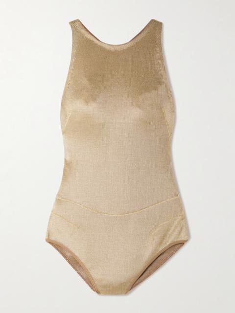 Alaïa Metallic Knitted Bodysuit