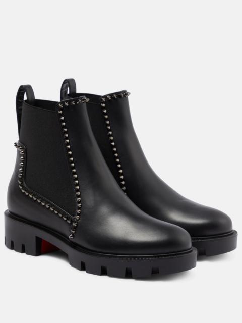 Christian Louboutin Out Lina embellished leather ankle boots