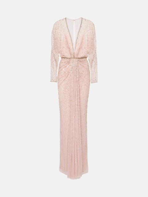 JENNY PACKHAM Nina sequined tulle gown