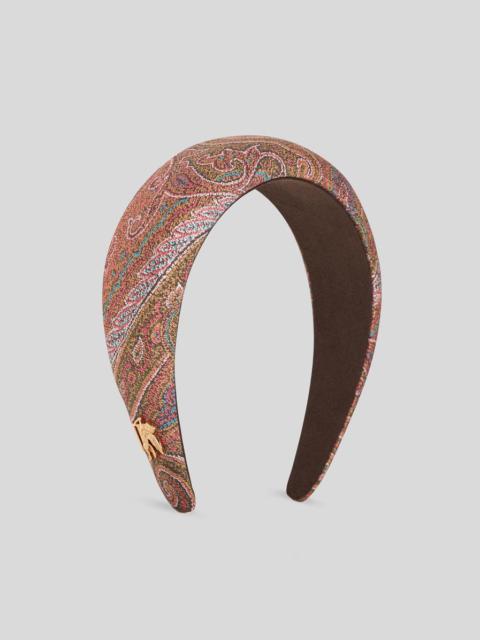 Etro PAISLEY HAIR BAND WITH PEGASO