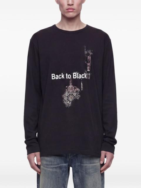 Yohji Yamamoto graphic long-sleeve T-shirt