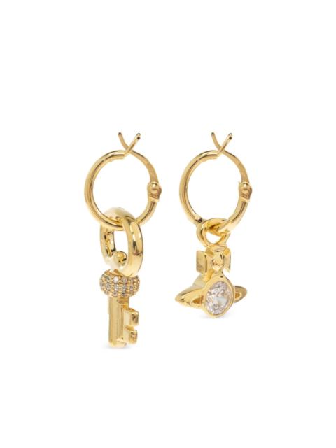 Vivienne Westwood Baya asymmetric-charm earrings