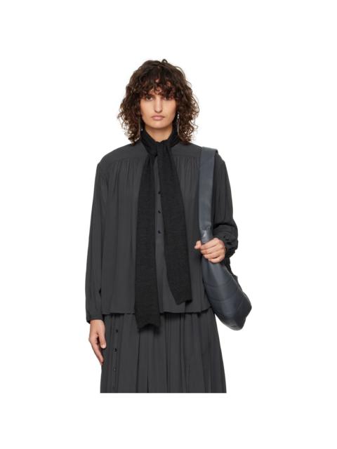 Lemaire Gray Gathered Blouse