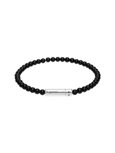 le gramme 'Le 11g' Onyx Beads Bracelet