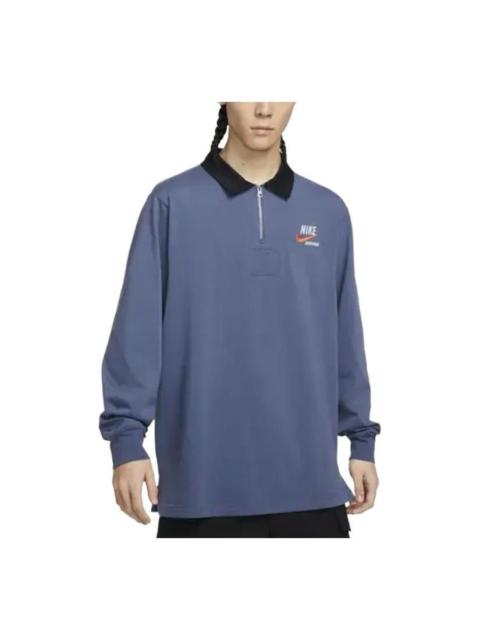 Nike Nike Sportswear Trend Men's Rugby Tops 'Finn Blue Black' DX6754-491