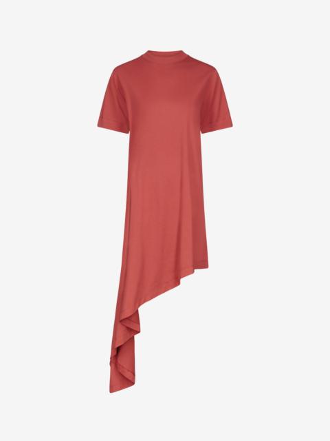 Loulou de Saison Loulou de Saison Igari Asymmetric T-Shirt Dress - Red