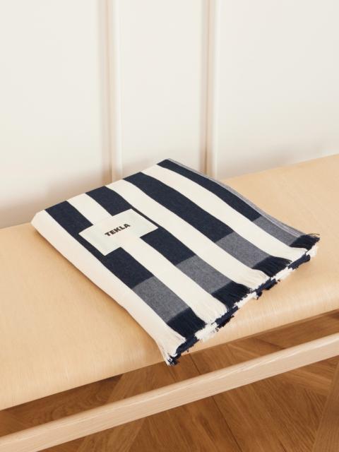 TEKLA Moro Striped Organic Cotton-terry Beach Towel