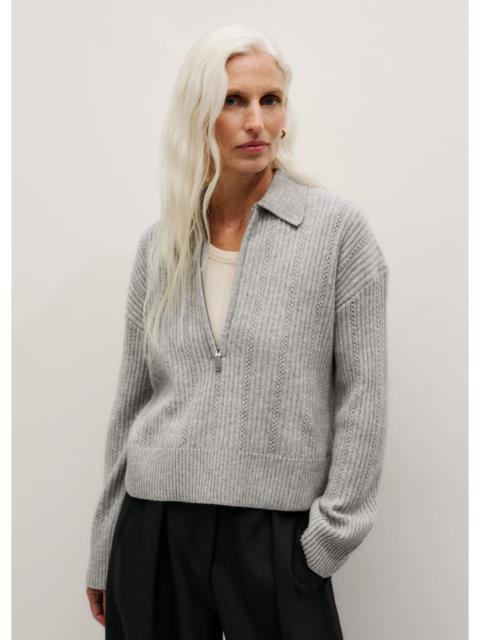 ME+EM Zip Neck Knit Polo