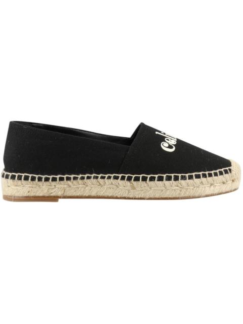 CELINE Celine Taillat Canvas Espadrilles Black (Womens)