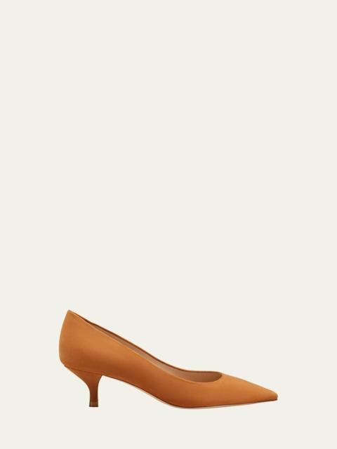 Stuart Weitzman Stuart Suede Kitten Pumps