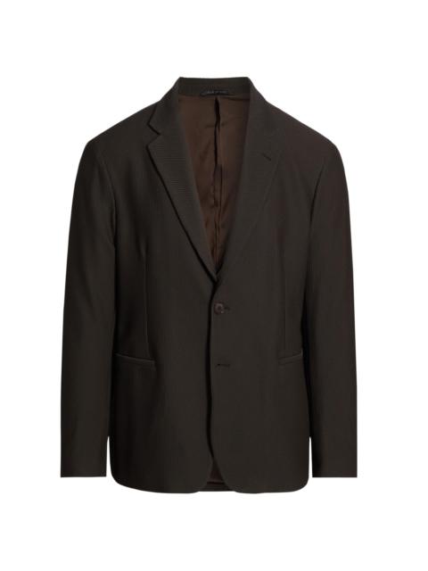 GIORGIO ARMANI Men's Rice Stitch Sport Jacket - Brown