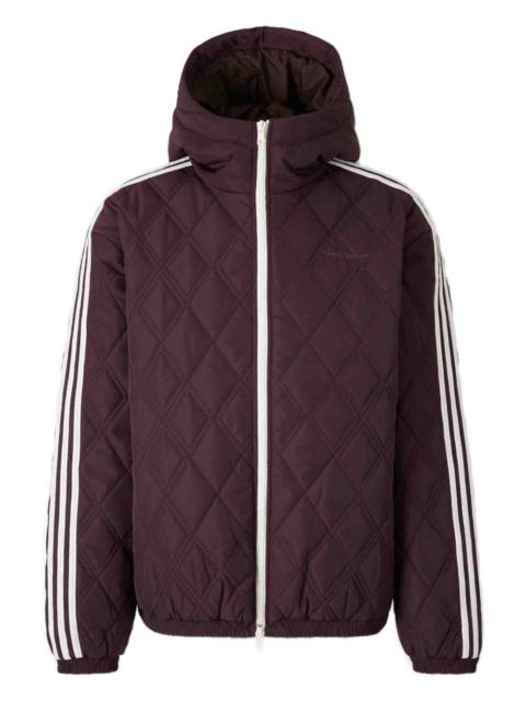 WALES BONNER quilted stripe technical zip jacket