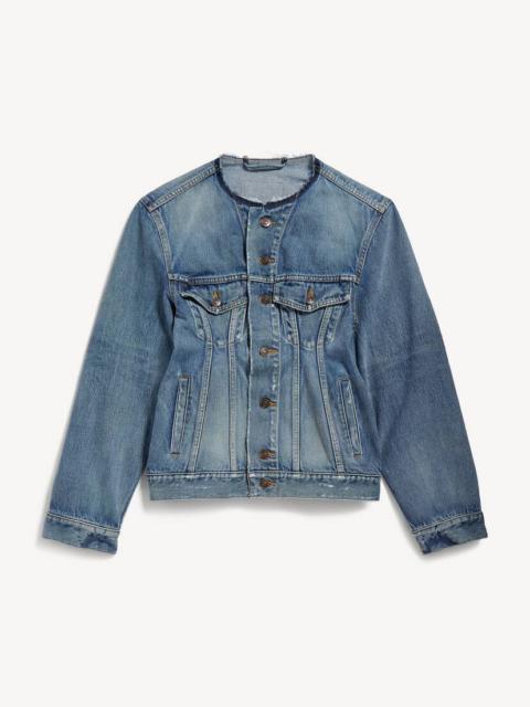 BALENCIAGA Women's Hourglass Jacket in Dark Blue