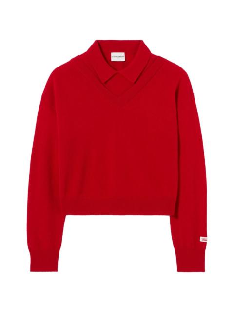 Claudie Pierlot V-neck wool jumper