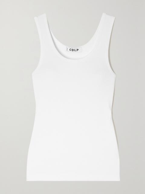 CDLP + NET SUSTAIN ribbed TENCEL Lyocell-blend tank White