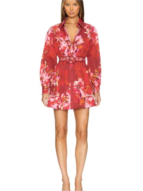 HEMANT & NANDITA Short Dress With Buckle Belt