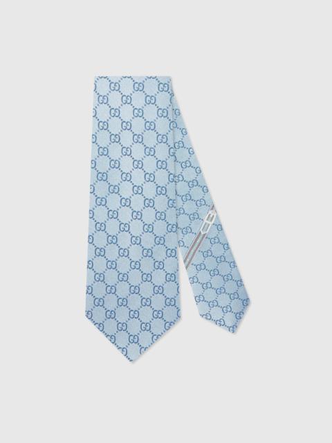 GUCCI GG pattern silk tie