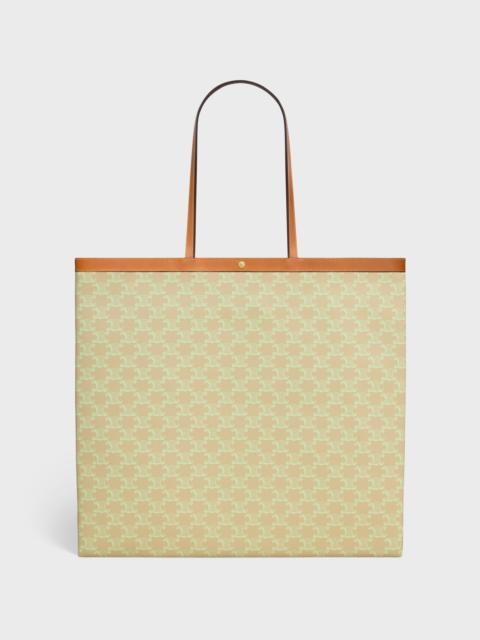 CELINE LARGE FLAT SHOPPER IN Triomphe Canvas