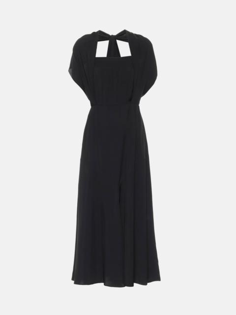 Prada Fluid twill midi dress
