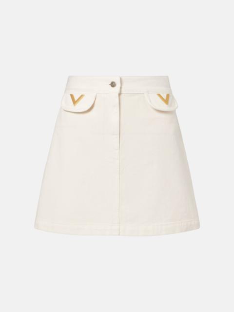 Valentino VGold denim skirt