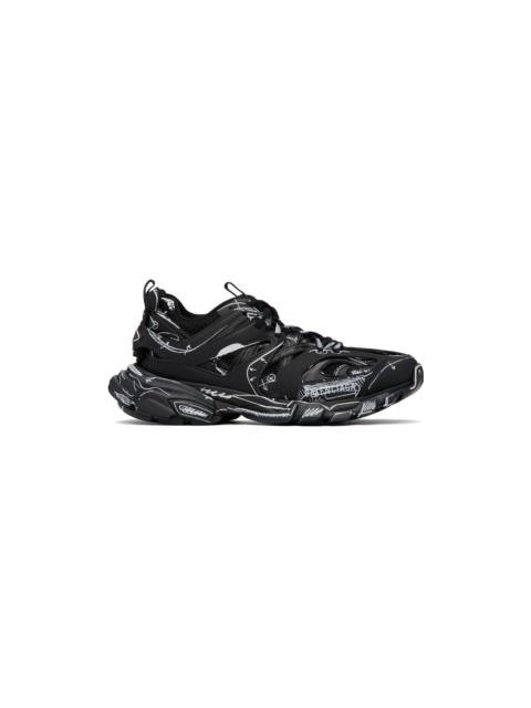 BALENCIAGA Black & White Track Sneakers