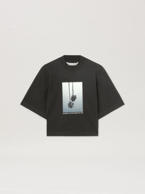 Louis Vuitton Black Upside Down LV Embroidered Cotton Crew Neck T