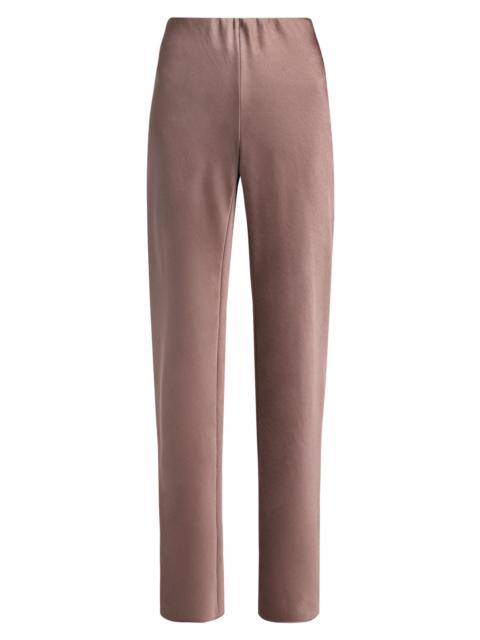 Vince Women's Colette High-Rise Fluid Satin Bias Pants - Mauve Lilac