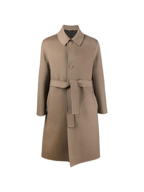 FENDI belted wool coat