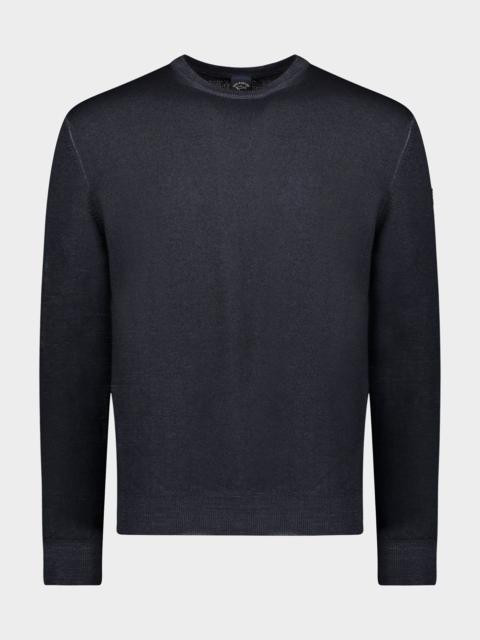 Paul & Shark Merino wool crew neck extra-fine dyed garment