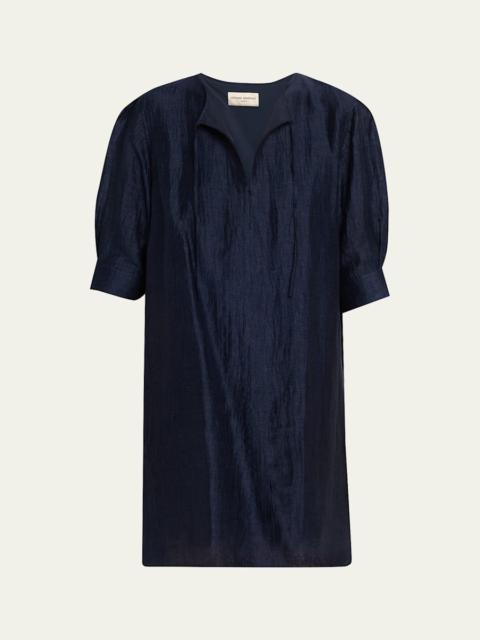 OFFICINE GÉNÉRALE Gigi Italian Linen Mini Dress