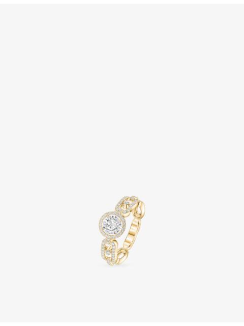 MESSIKA Move Link 18ct rose-gold and 0.30ct brilliant-cut diamond ring