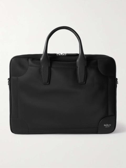 Belgrave Full-Grain Leather-Trimmed Shell Briefcase