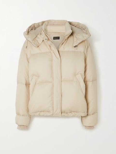 Loro Piana Suter Hooded Quilted Shell Down Jacket